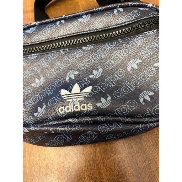 Adidas PU Faux Leather Waist Pack- Navy Blue - Picture 2 of 7